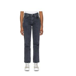 Black Daphne High-Rise Stovepipe Jeans